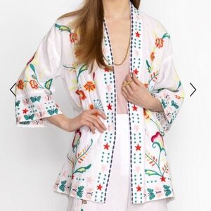 Nwt Johnny Was Linen Kimono XS